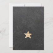 Winterbos krijtbord waterverf baby shower kaart (Achterkant)