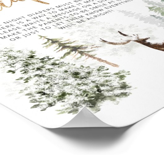 Winterbos Late nachtduikers Poster (Hoek)