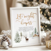 Winterbos Late nachtduikers Poster