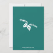 winterbos met dennenbomen Holiday Kaart (Achterkant)