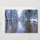 Winterbos met prachtige stream (Voorkant)