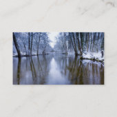 Winterbos met prachtige stream visitekaartje (Achterkant)