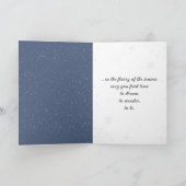 Winterbos met zonnestralen feestdagen kaart (Binnen)