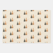 Winterbos neutrale kerstboom inpakpapier vel (Voorkant 2)