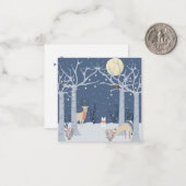 Winterbos Notitiekaartje (Voorkant / Achterkant in situ)