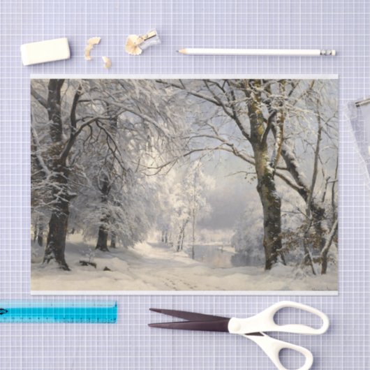 Winterbos, ontkoppeling tissuepapier (Craft)