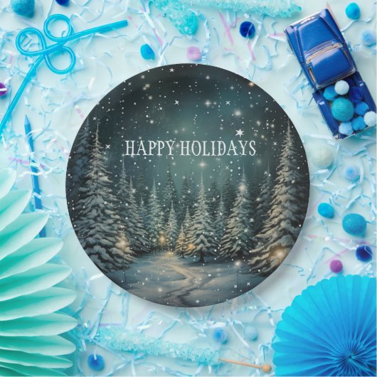 Winterbos Papieren Bordje (Feest)