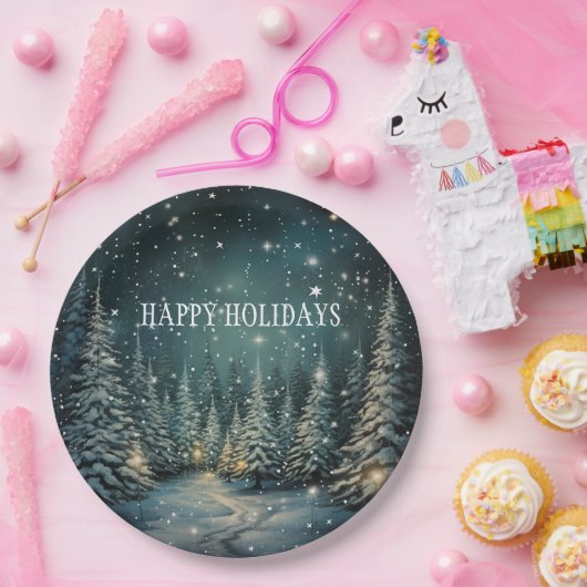 Winterbos Papieren Bordje (Feest)