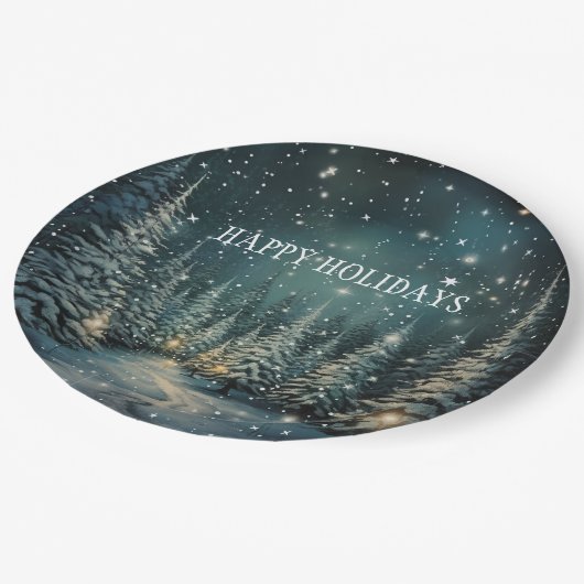 Winterbos Papieren Bordje (Gekanteld)