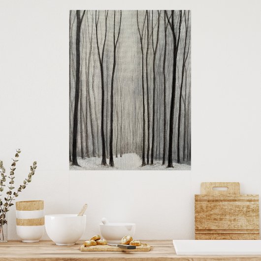 Winterbos Poster (Keuken)
