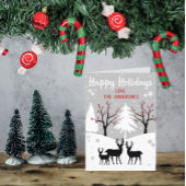 Winterbos "Prettige feestdagen" feestelijke kerstm Feestdagen Kaart