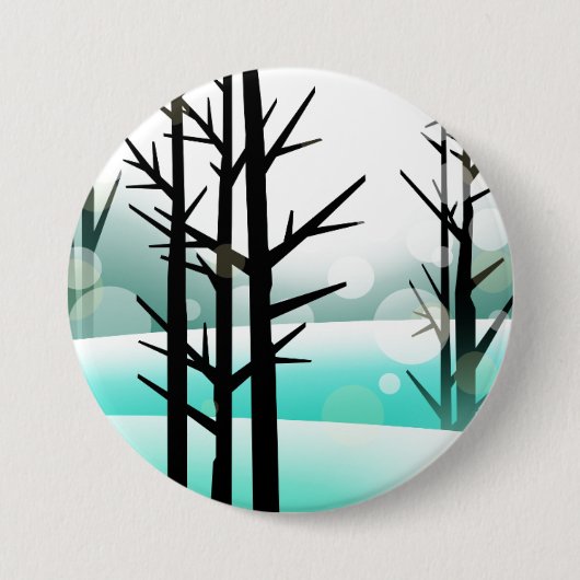 Winterbos Ronde Button 7,6 Cm (Voorkant)