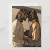 Winterbos | Rustige lichten Foto opslaan Datum Save The Date (Achterkant)