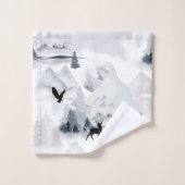 winterbos: sneeuwtuinstaartje bad handdoek (Wasdoekje)