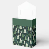 Winterbos & Sneeuwvlok Gepersonaliseerd bijengesch Bedankdoosjes (Geopend)