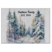 winterbos snijplank (Voorkant)