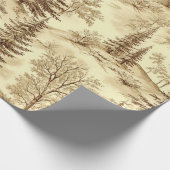 Winterbos Toile de Jouy-patroon (2) Cadeaupapier (Hoek)