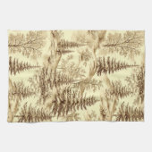 Winterbos Toile de Jouy-patroon (2) Theedoek (Horizontaal)