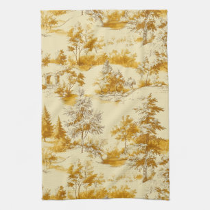 Winterbos Toile de Jouy-patroon (3) Theedoek