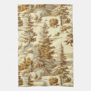 Winterbos Toile de Jouy-patroon (7) Theedoek