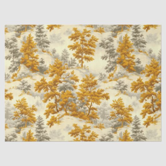 Winterbos Toile de Jouy-patroon (8) Tissuepapier (Voorkant)