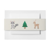 Winterbos Uitnodigingen Wikkel (Voorkant Voorbeeld)