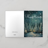 Winterbos vakantie Kaart (Buiten Laag)