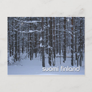 WinterBos van Suomi Finland Briefkaart