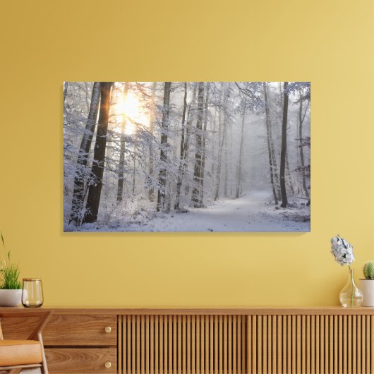 winterbos verpakt canvas (Insitu (Woonkamer))