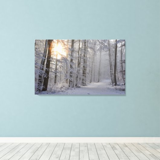 winterbos verpakt canvas (Insitu (Houten vloer))