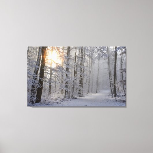 winterbos verpakt canvas afdruk (Voorkant)