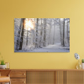 winterbos verpakt canvas afdruk (Insitu (Woonkamer))