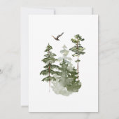 Winterbos Vier het seizoen open huis Kaart (Achterkant)