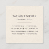 Winterbos Vierkante Visitekaartje (Achterkant)