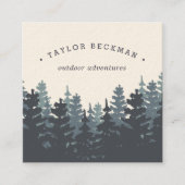 Winterbos Vierkante Visitekaartje (Voorkant)