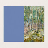 winterbos visitekaartje (Buitenkant ongevouwen)