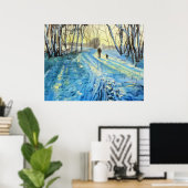 Winterbos wandelen "De twee van ons" Poster (Thuiskantoor)