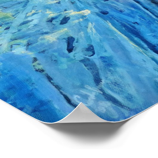 Winterbos wandelen "De twee van ons" Poster (Hoek)