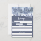 Winterbos Waterverf Recept voor de bruid (Voorkant)