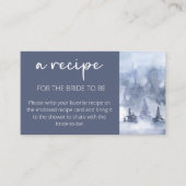Winterbos Waterverf Recept voor de bruid Informatiekaartje (Voorkant)