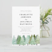 winterbos Waterverf voor de bosbouw Kaart (Staand voorkant)