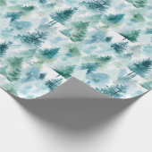 Winterbos waterverven cadeaupapier (Hoek)