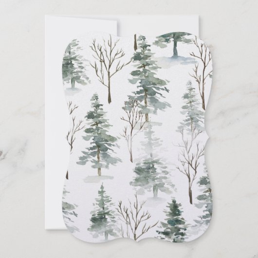 Winterbos | Weddenschap Kaart (Achterkant)