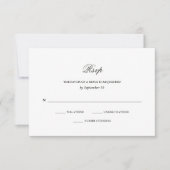 Winterbos | Weddenschap RSVP Kaartje (Voorkant)