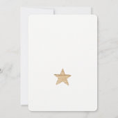 Winterbos wit natuurlijke waterverf baby shower kaart (Achterkant)