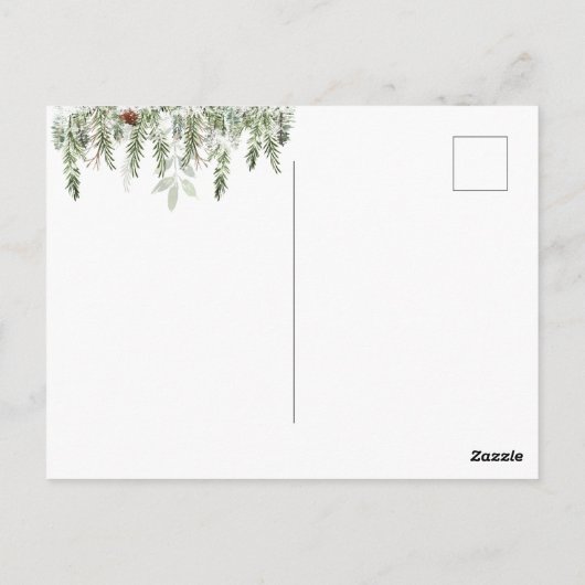 Winterbosareaal, Briefkaart met wolf (Achterkant)