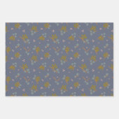 winterbosblauw inpakpapier vel (Voorkant 2)