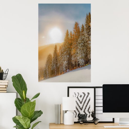 Winterbosbomen #17 poster (Thuiskantoor)