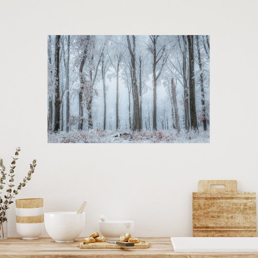Winterbosbomen #21 poster (Keuken)