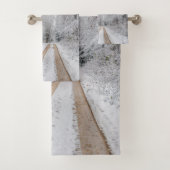 Winterbosbomen #22 bad handdoek (Insitu)